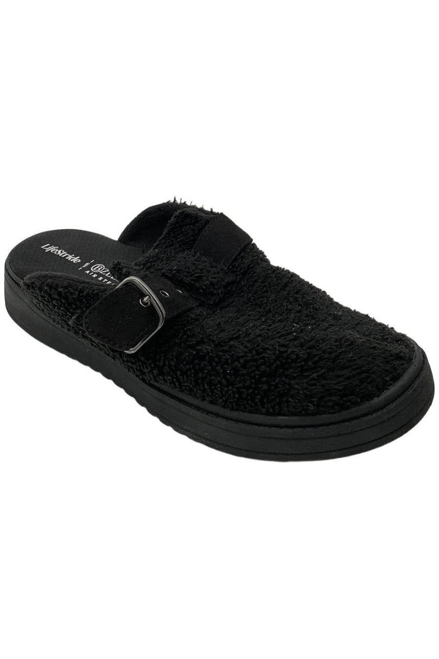 BZees Women's Vibe Cozy Slip-On Mule Black - Medium